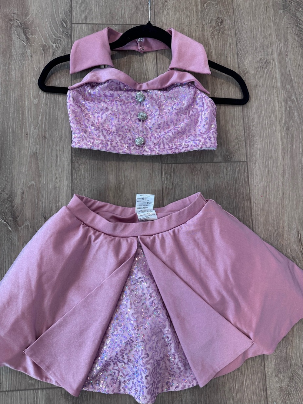 Revolution Pink Sequin Two-Piece Formal Set